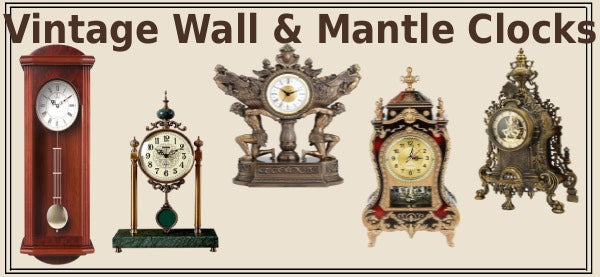 Vintage Wall &amp; Mantle Clocks