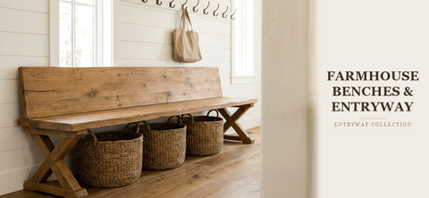Farmhouse Benches & Entryway