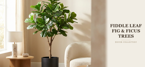 Faux Fiddle Leaf Fig & Ficus Trees