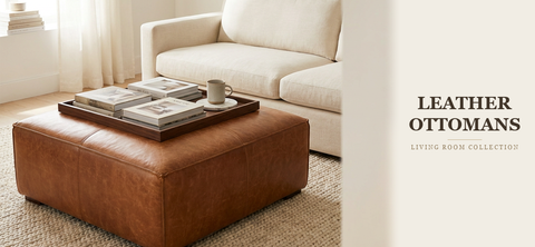 Leather Ottomans