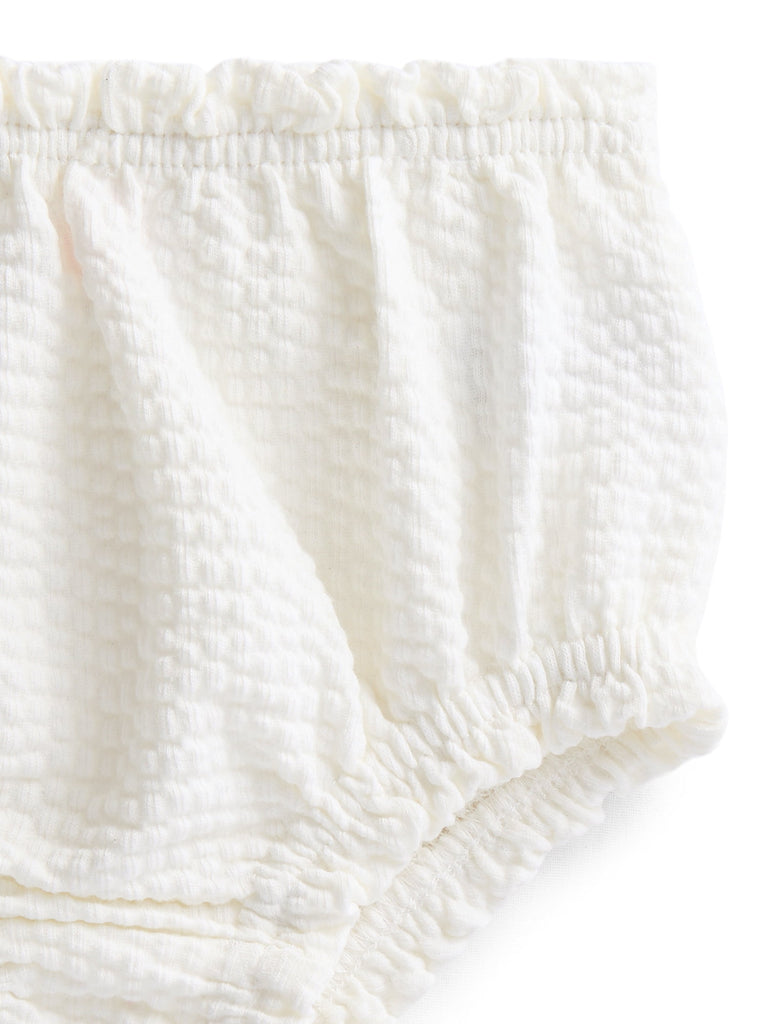 Baby Girls Seersucker Romper & Bloomers with Flutter-Sleeve, 2-Piece Set