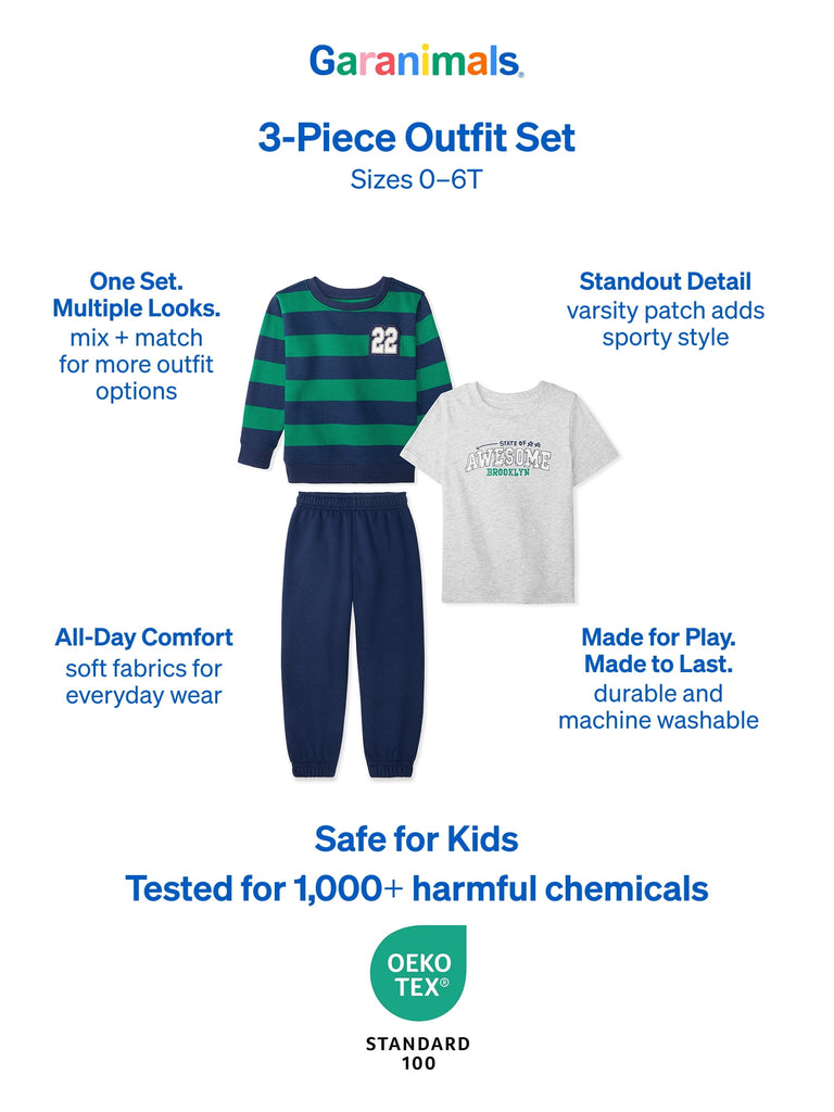 Baby & Toddler Boy 3-Piece Outfit Set