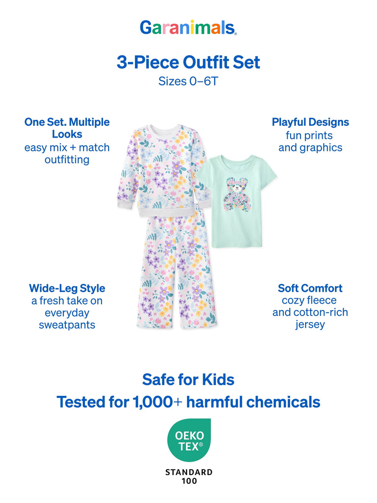 Baby & Toddler Girl 3-Piece Outfit Set