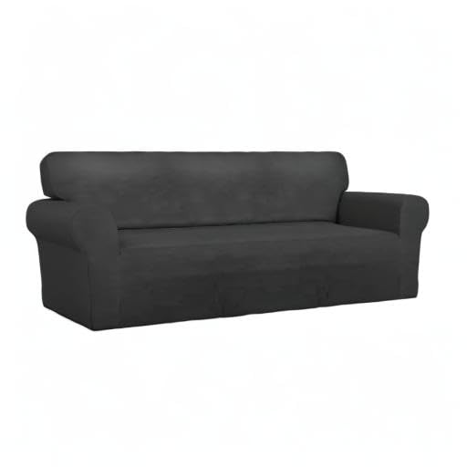 Stretch Couch Covers for Sofa Large Sofa Slipcovers Dark Gray