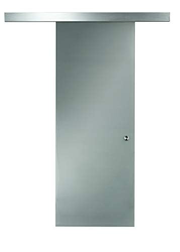 8BDGL3696OP Opaque Interior Glass Barn Door Kit, 36" x 96", Frosted Glass