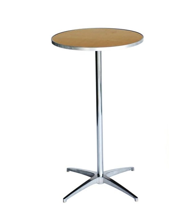 12 Metal 24" (2 Foot) Round Cocktail Table Kits + Cocktail Table Cart