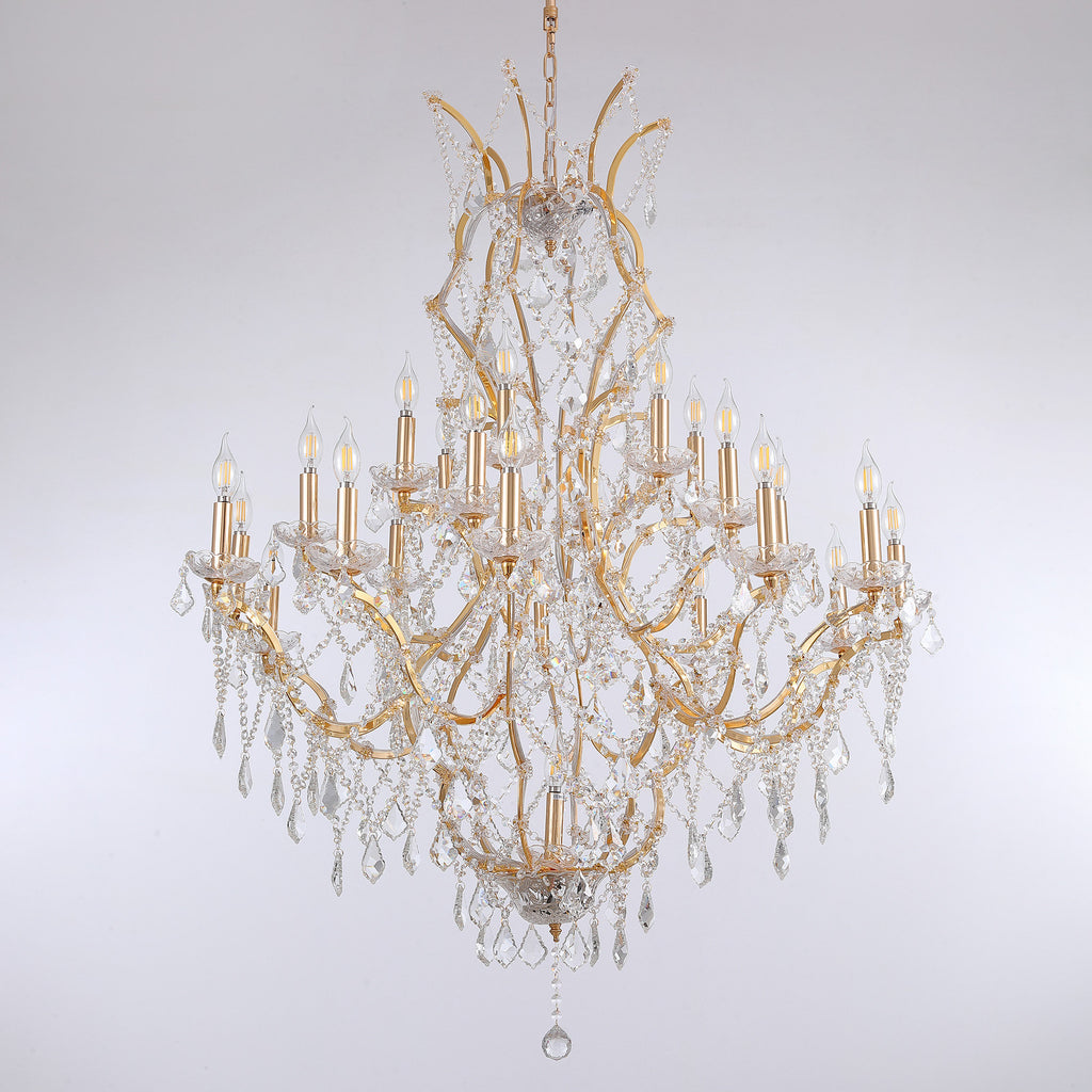 Manning Modern Maria Theresa Crystal Chandeliers Light
