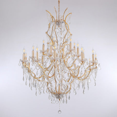 Manning Modern Maria Theresa Crystal Chandeliers Light