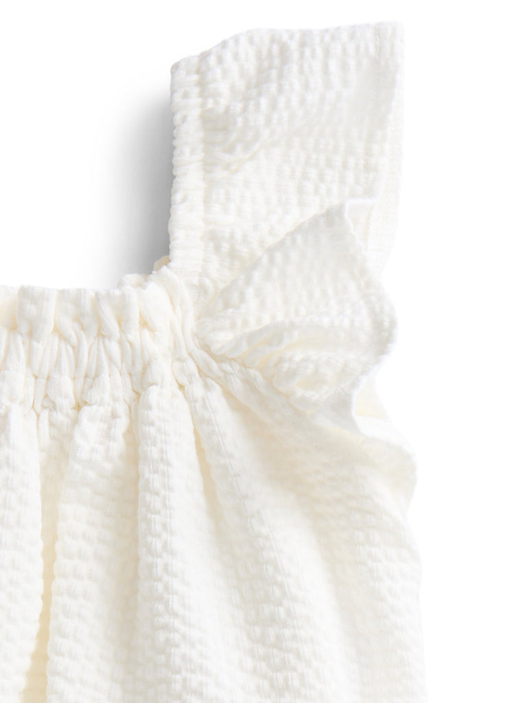 Baby Girls Seersucker Romper & Bloomers with Flutter-Sleeve, 2-Piece Set