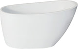 VTRS482627 48-Inch Acrylic Freestanding Tub with Drain, Glossy White