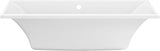 VTPN673619C 67-Inch Acrylic Drop-In Tub with Reversible Drain, Glossy White