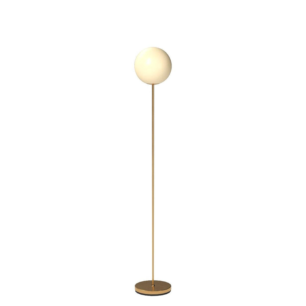 Luna LED Floor lamp, Modern Lamp s & Offices, Great Living Room Décor, Tall Lamp with Frosted Glass Globe, Mid