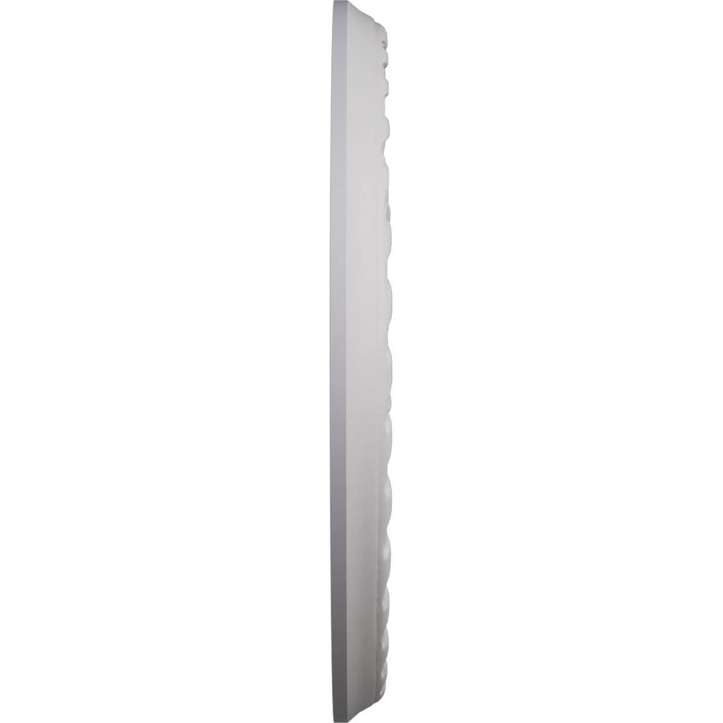 11-3/8" x 3-5/8" x 7/8" Palmetto Ceiling Medallion, Ultra Pure White