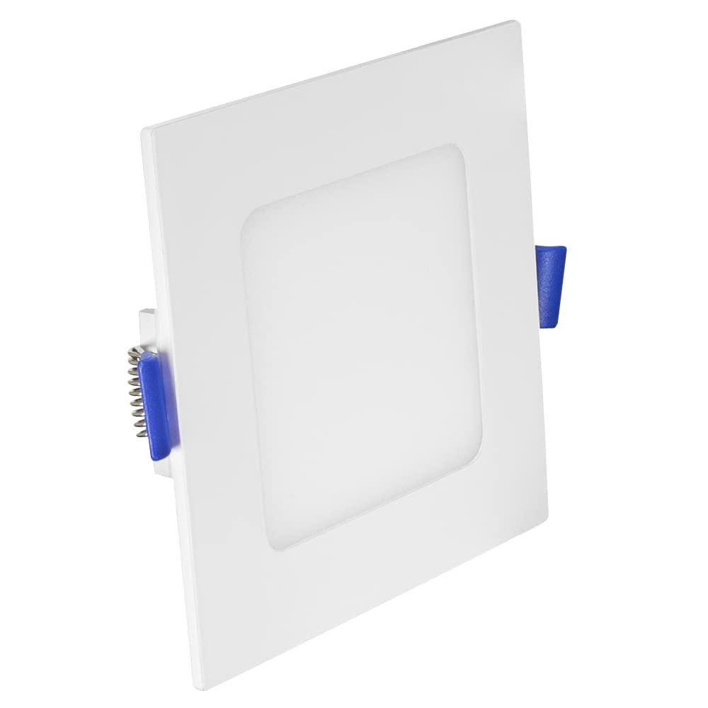 4" Ultra Thin Square LED Downlight, 750 Lumens, 5 CCT, 12-Pack