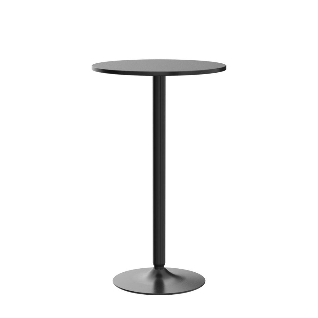 4-Pack 2-in-1 Bar Table with Detachable Pole, Heavy-Duty Metal Base, 24" Round Top, 40"/22" Two Convertible Height