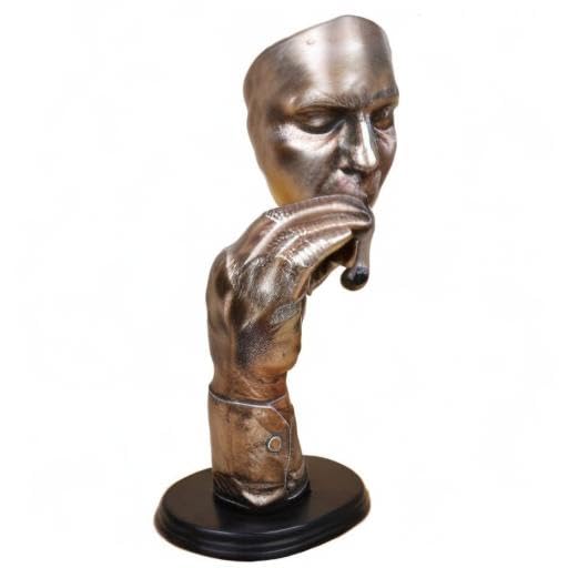 Creative and Abstract Man Figure Figurine Smoking Cigarette, The Thinker Statue & Face Sculptures Home Decor, Exquisite