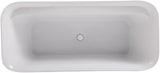 Indoor Modern 67 inch Soaking Bathtub in Glossy white - 67x30.7x25.5