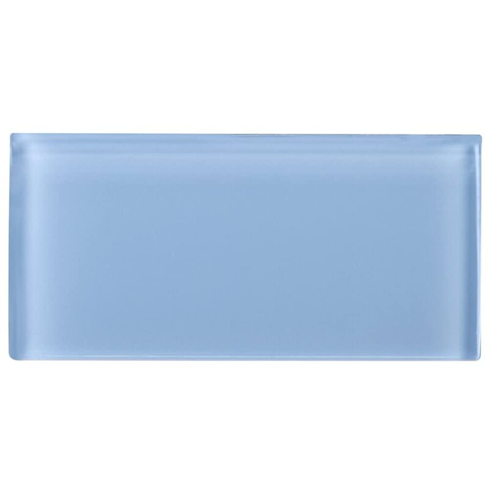 Pacific Ocean 3x6 Blue Glass Subway Mosaic Wall Tile Kitchen Backsplash Accent Decor (Price per Square feet, 8 Pieces)