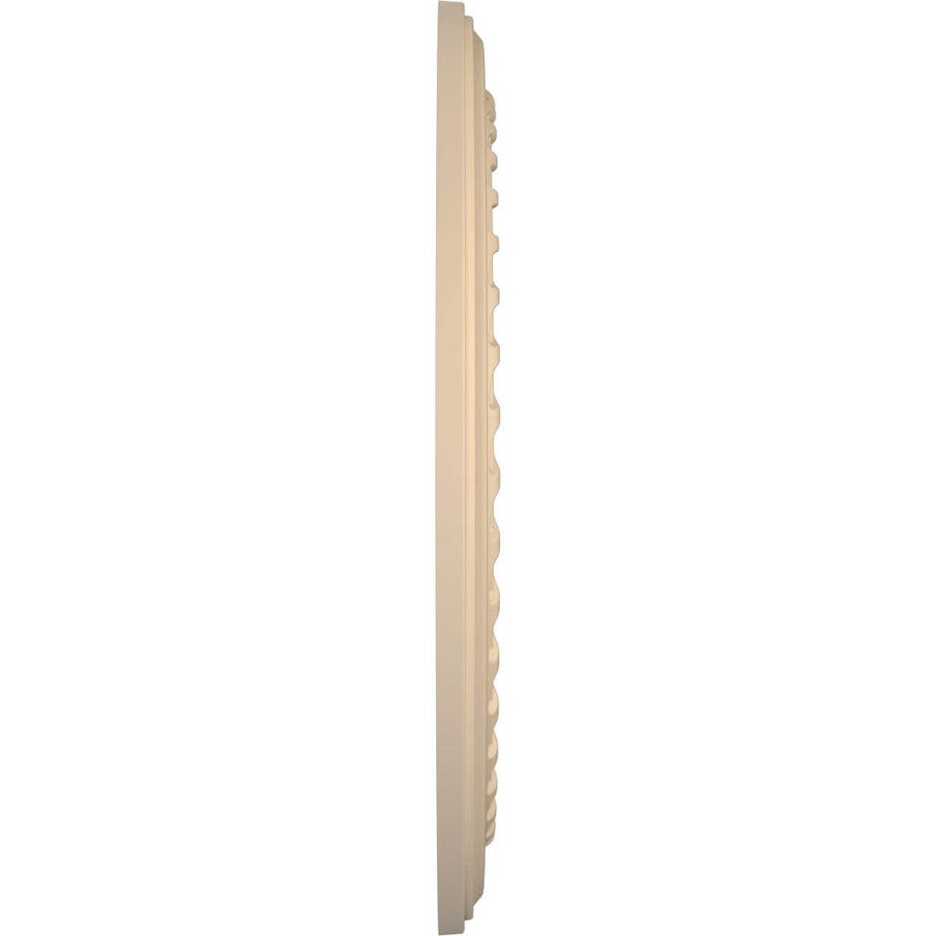 19"OD x 3 1/2"ID x 1"P Cole Thermoformed PVC Ceiling Medallion (Fits Canopies up to 5 1/8"), UltraCover Satin Smokey