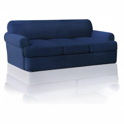 T Cushion Sofa Slipcover 4 Pieces Sofa Covers for T Cushion Couch Soft Sofa Slip Covers Furniture Protector with 3
