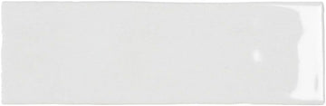 HTC385 White 3x8 Glossy Ceramic Wall Tile - Spanish Subway Tile Backsplash Bathroom - 27 per Box - Covers 4.5 Sqft