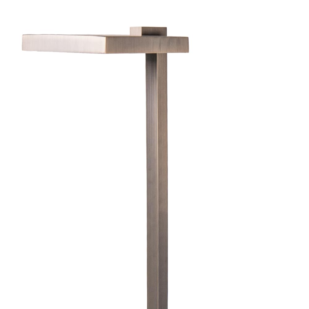 12V Cast Brass Flat Top Path Light (Bronze)