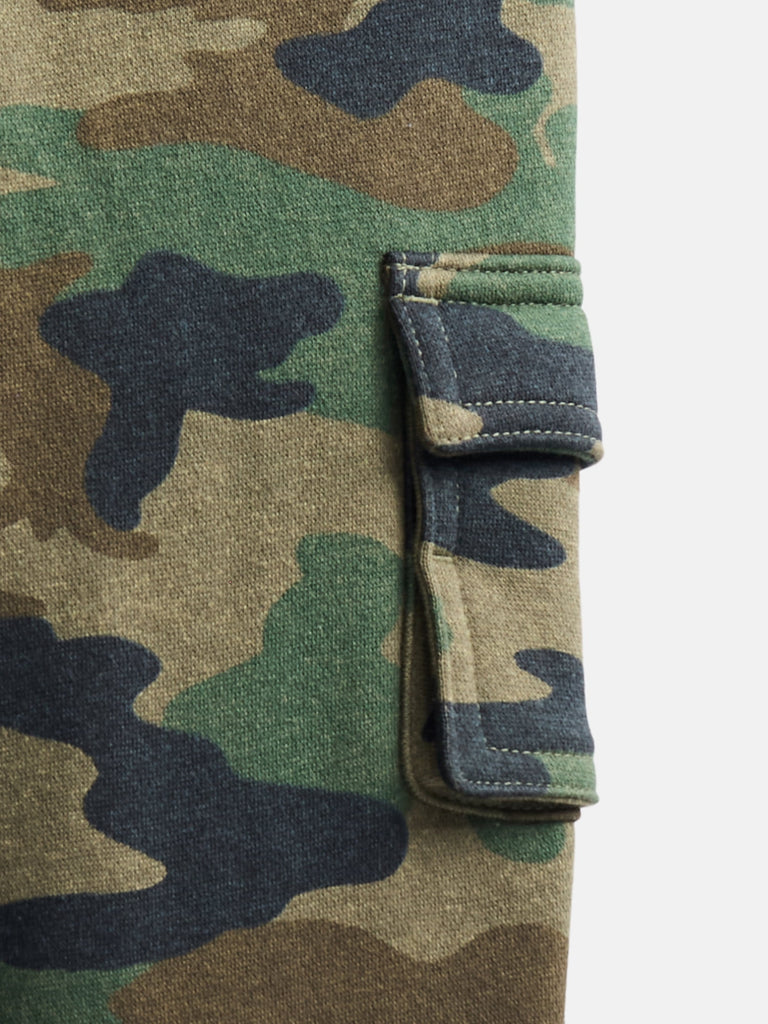 Toddler Boys Fleece Hoodie and Cargo Pants Set, 2 Piece