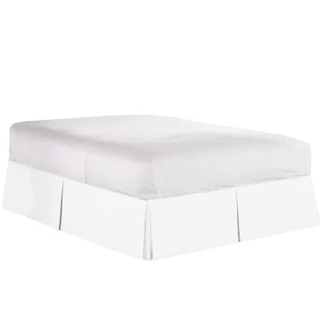 Luxury Box Pleated Bed Skirt Split Corners Platform Style Easy Fit Fade & Wrinkle Resistant with Tailored Drop 18