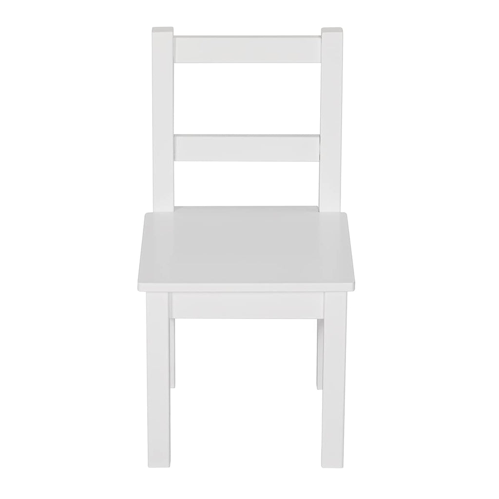 Child's Wooden Chair Pair for Play or Activity, Set of 2, White