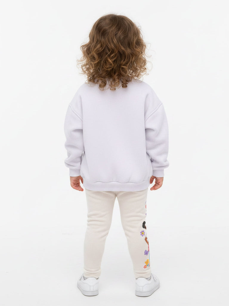 Baby and Toddler Girls Fleece Sweatshirt and Leggings Set