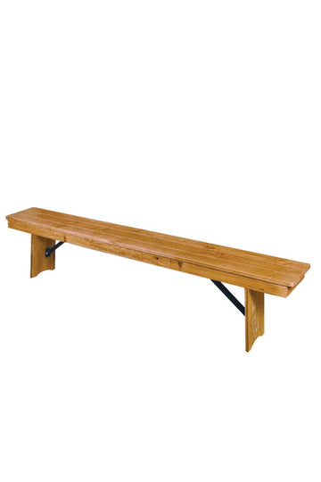 Chestnut Finish 8 Foot (96" x 12") Rectangle Farmhouse Table Bench