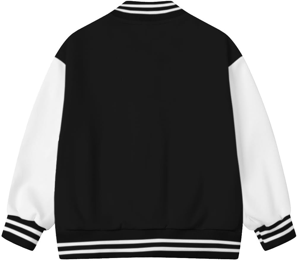 Big Kids Varsity Bomber Baseball Jackets School Uniform