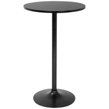 Bar Table | 40 Inch | Black | Fixed Height Round Table