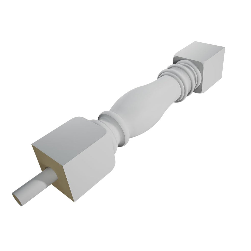 Endurathane 500 Series Amy Baluster: 2 1/2"W x 15"H (5 3/4" On Center Spacing for 4" Sphere Code), Factory Primed