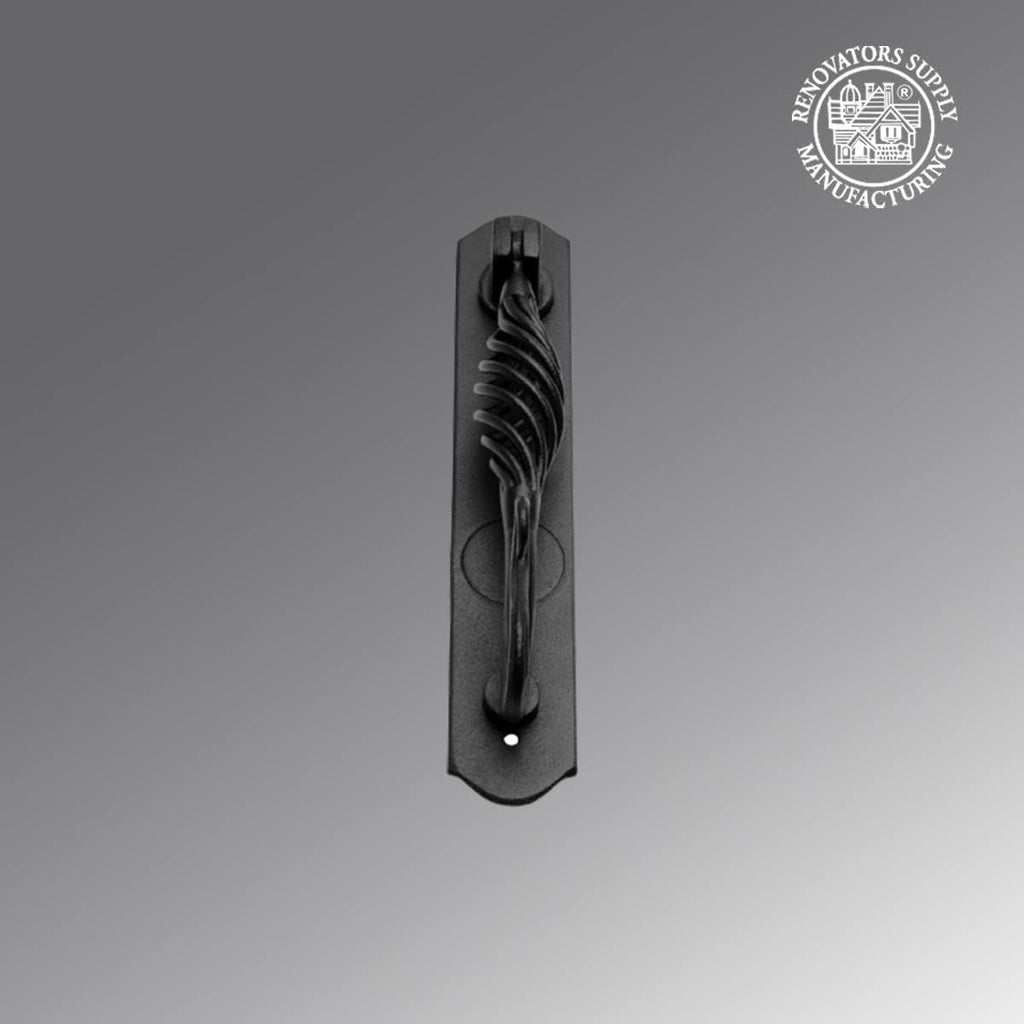 Door Knockers 9 3/8 in. Black Finish Solid Cast Iron Birdcage Style Door Knocker with Mounting Hardware
