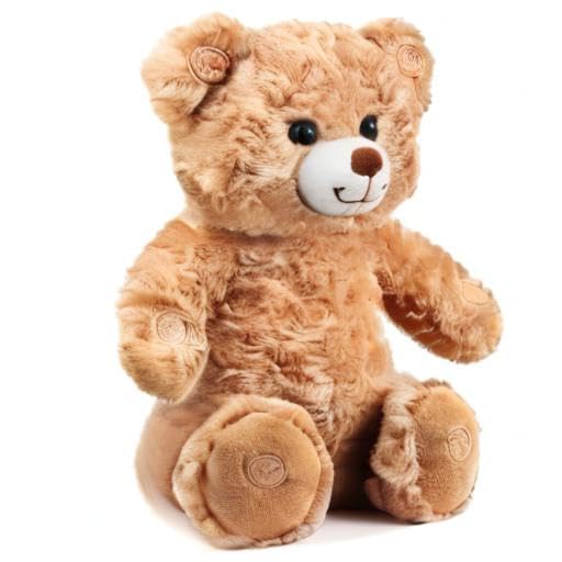 Teddy Bear Plush Heartbeat Sleep Soother for Newborns, 11 Inch