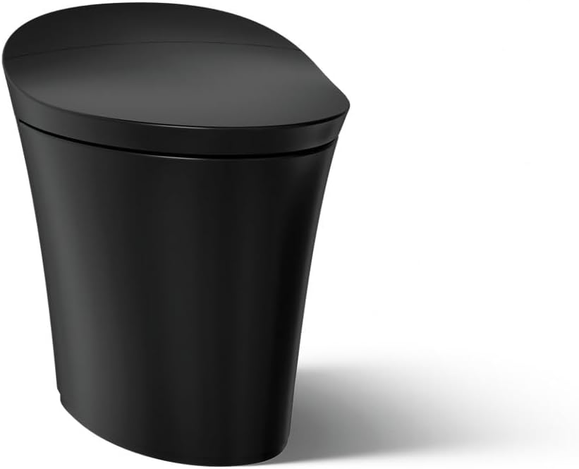 K-5401-PA Veil Dual Flush One Piece Elongated Chair Height Intelligent Toilet - Seat Included with Quiet Close Lid