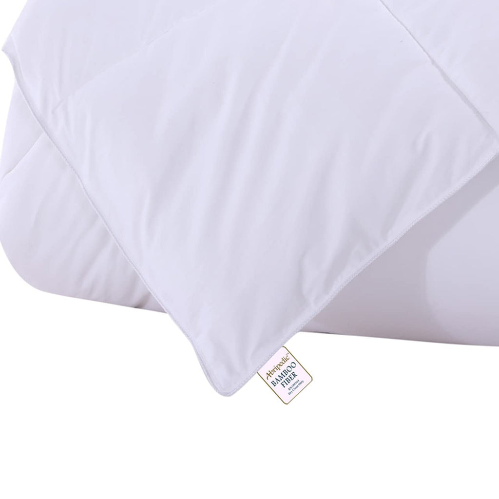Bedding Viscose Made from Bamboo, Fiber Filled Blanket, Down Alternative Duvet Insert, 100% Cotton Shell, Breathable