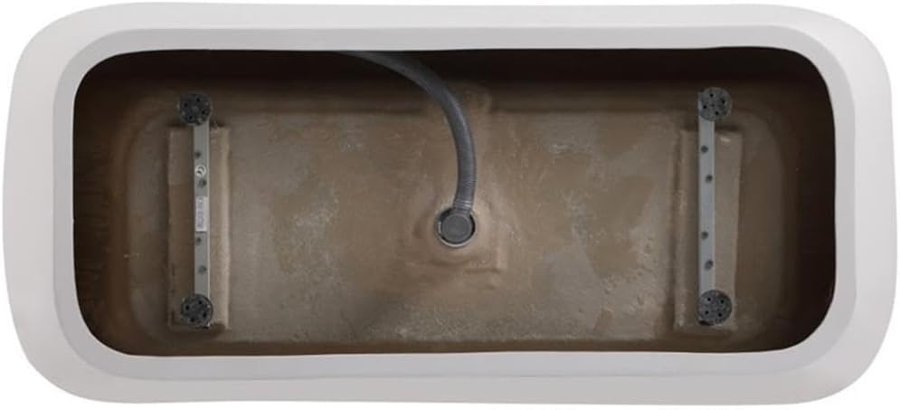 Indoor Modern 67 inch Soaking Bathtub in Glossy white - 67x30.7x25.5