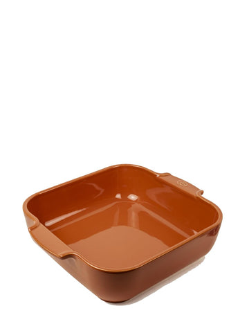 Appolia Square Oven Dish - Ceramic Baker with Handles - Terracotta, 9 x 2.5 inches, (61111)