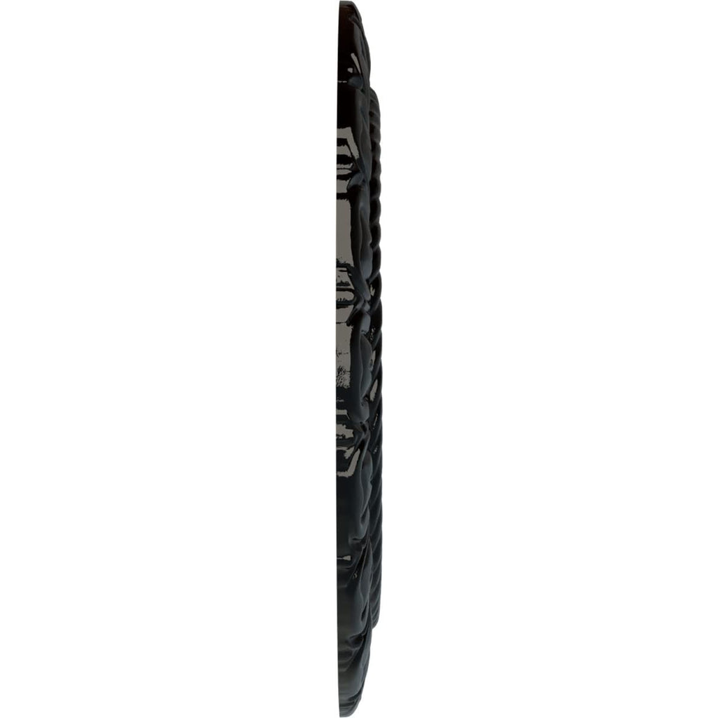 9"OD x 4 1/2"ID x 1/2"P Claremont Ceiling Medallion, Black Pearl