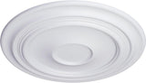 24 3/8"OD x 1 1/2"P Traditional Ceiling Medallion (Fits Canopies up to 5 1/2")