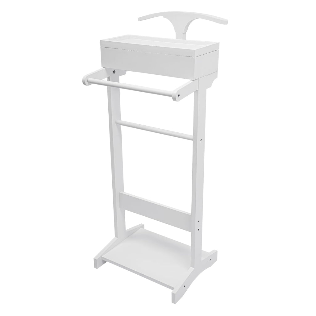 Wood Suit Rack Suit Stand for Man and Women Clothes Valet Suit with Drawer Valet Stands Men Valet White Suit Valet