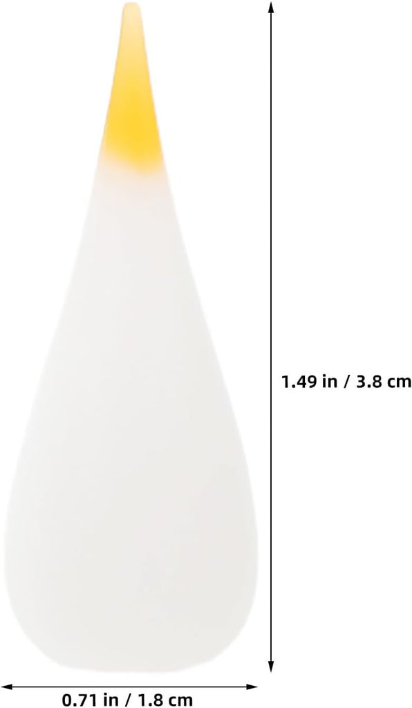 10pcs LED Candle Flame Bulb Replacement Head, Realistic Shape