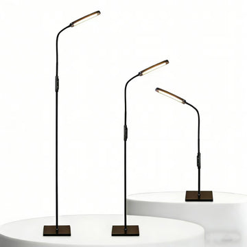 LED Floor Lamp, Modern Standing LED Light, Adjustable Tall Floor Lamp Office Reading, Minimalist Standing Lamp with