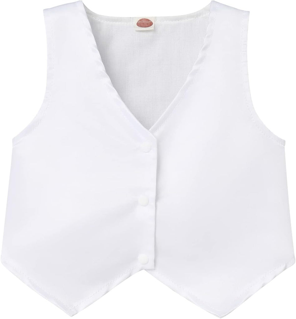 Baptism Christening Outfit for Baby Boys Formal Suit Bowtie Romper Vest Shorts Wedding Tuxedo Gentleman Set