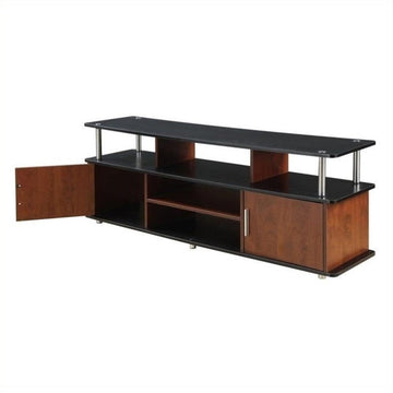 Concepts Designs2Go 60" Monterey TV Stand, Cherry / Black