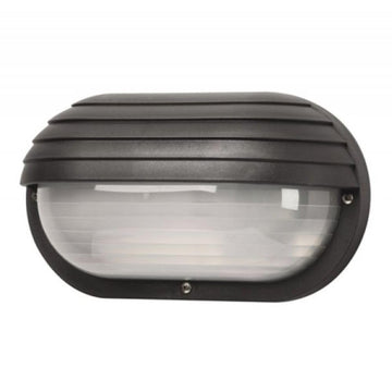 Nautical S77WF Oblong Eyelid Outdoor Wall Light - Composite, Frosted Polycarbonate Diffuser - LED Bulb Included - UL