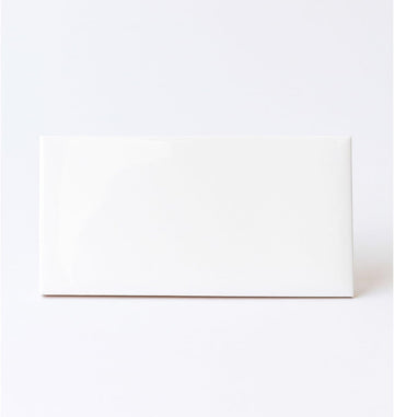 Snow Pearl 3x6 Glossy Ceramic Subway Wall Tile - Bright White Finish for Backsplash, Kitchen, Bathroom Shower &