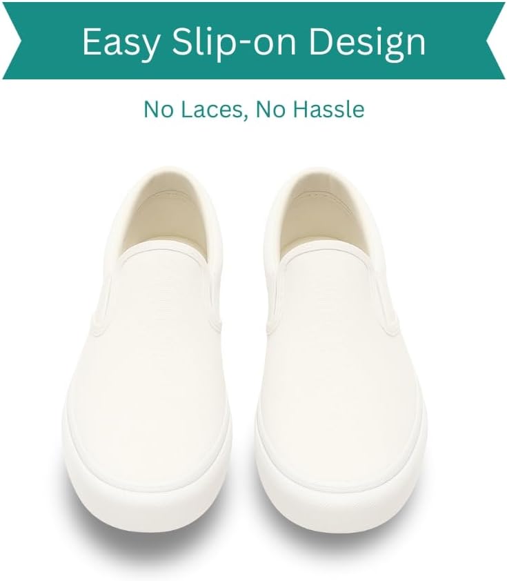 Kid's Classic Slip-On Shoes Canvas Sneakers Faux Leather Dress Boys & Girls